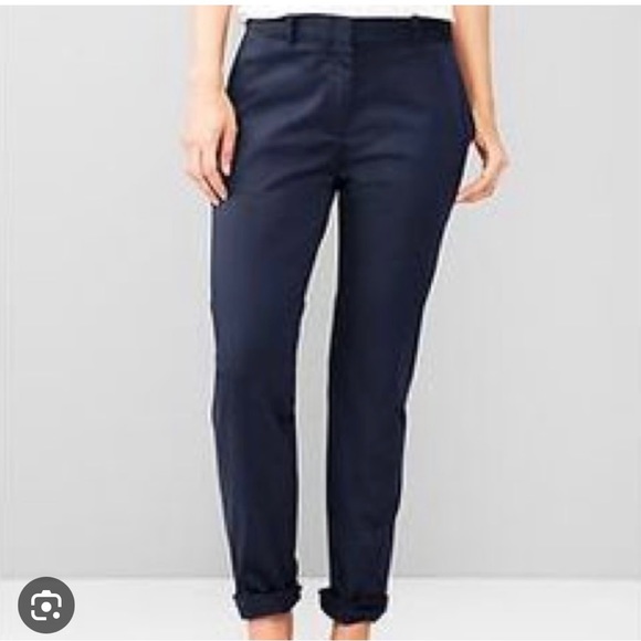 Gap Military Blue Vintage Rolled Khakis - Picture 1 of 10